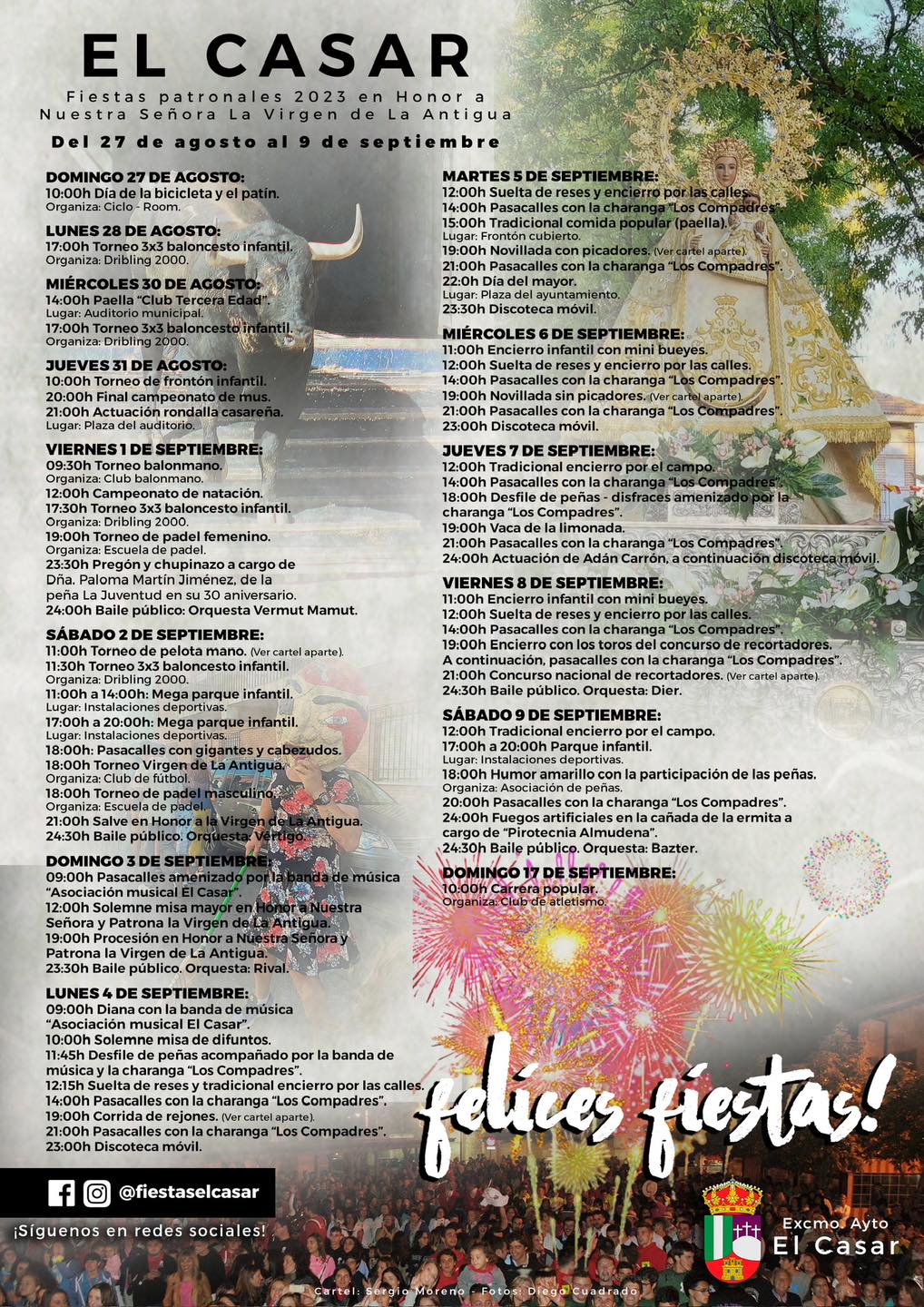 Fiestas patronales en honor a Nuestra Señora de la Antigua 2023 El Casar
